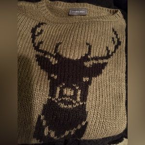 Wooden Ships Olive Deer Sweater